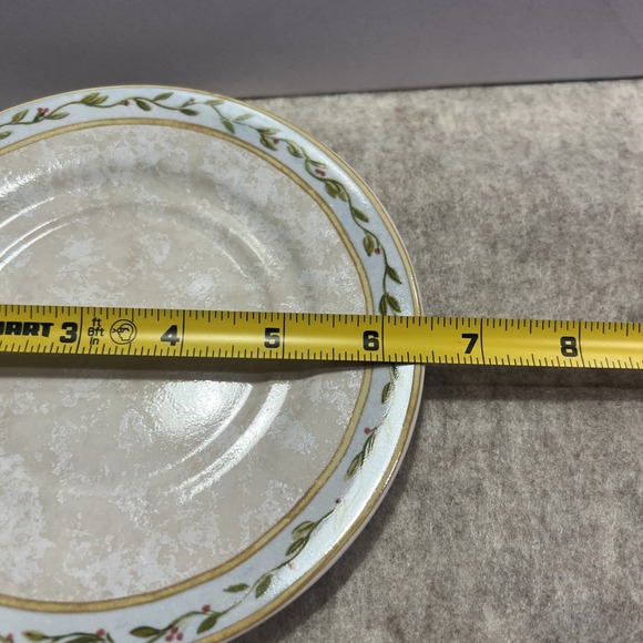 Vintage  American Atelier  Stoneware 6 1/4" Saucers Floral Daze EUC‎ 8 Available - Picture 2 of 4